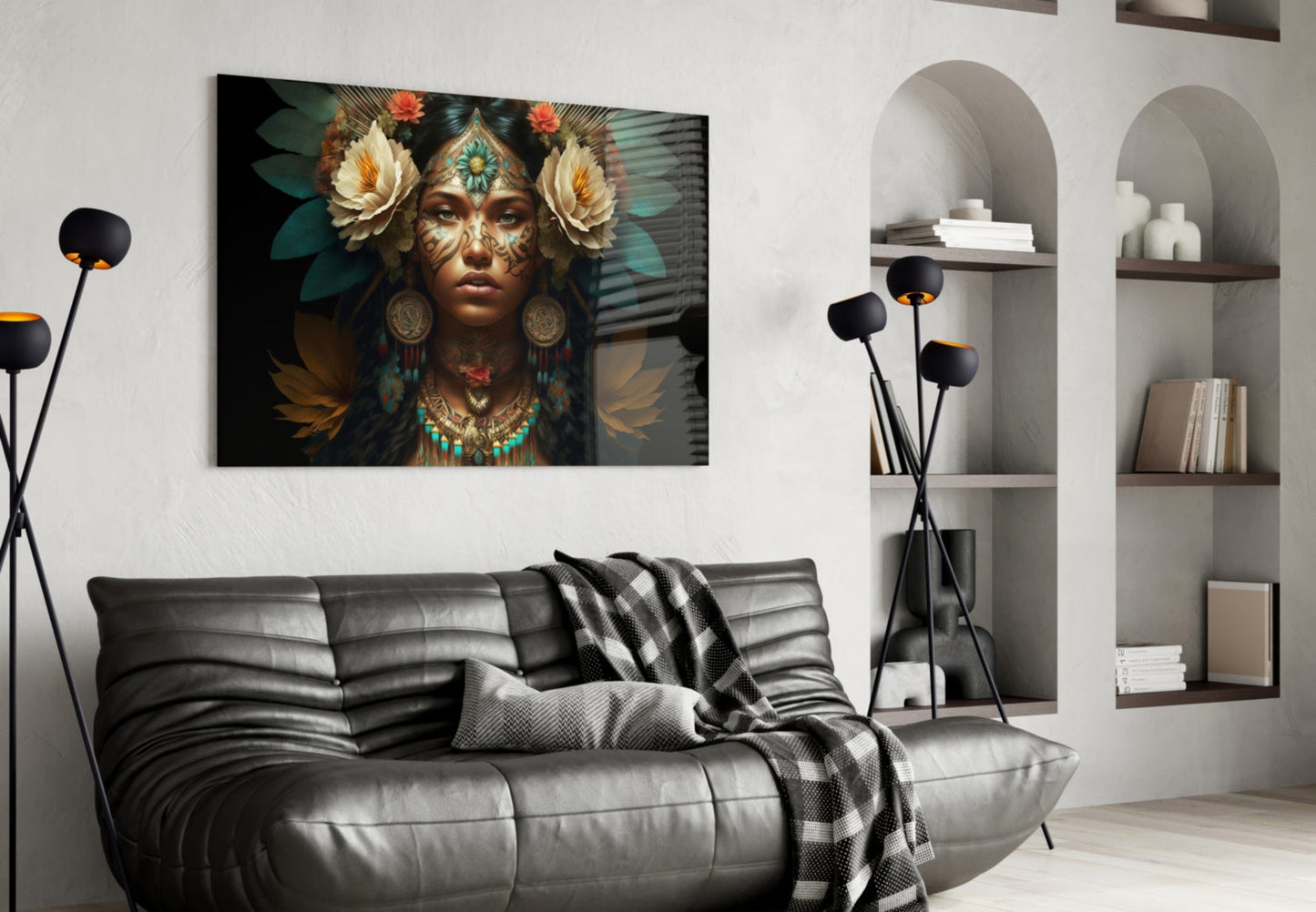 Beauty of the Clan Glass Wall Art || Designer Collection