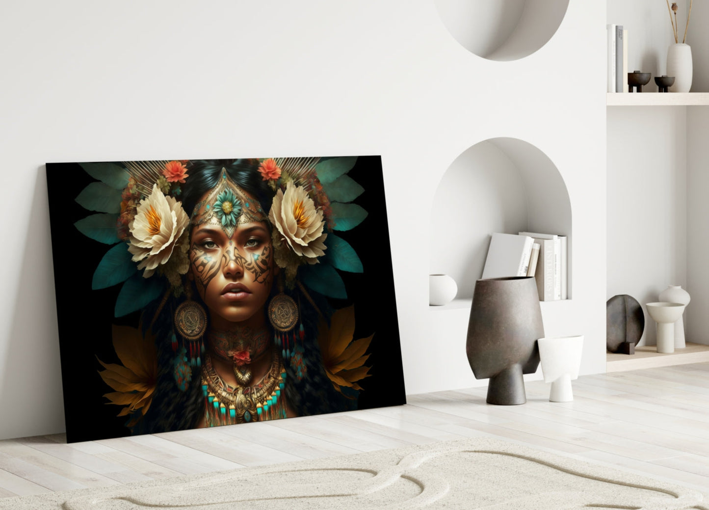 Beauty of the Clan Glass Wall Art || Designer Collection
