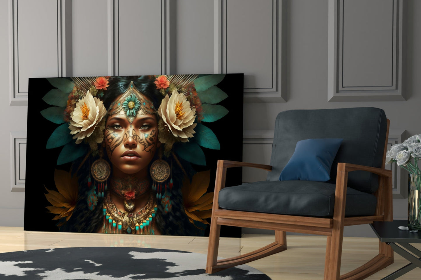 Beauty of the Clan Glass Wall Art || Designer Collection