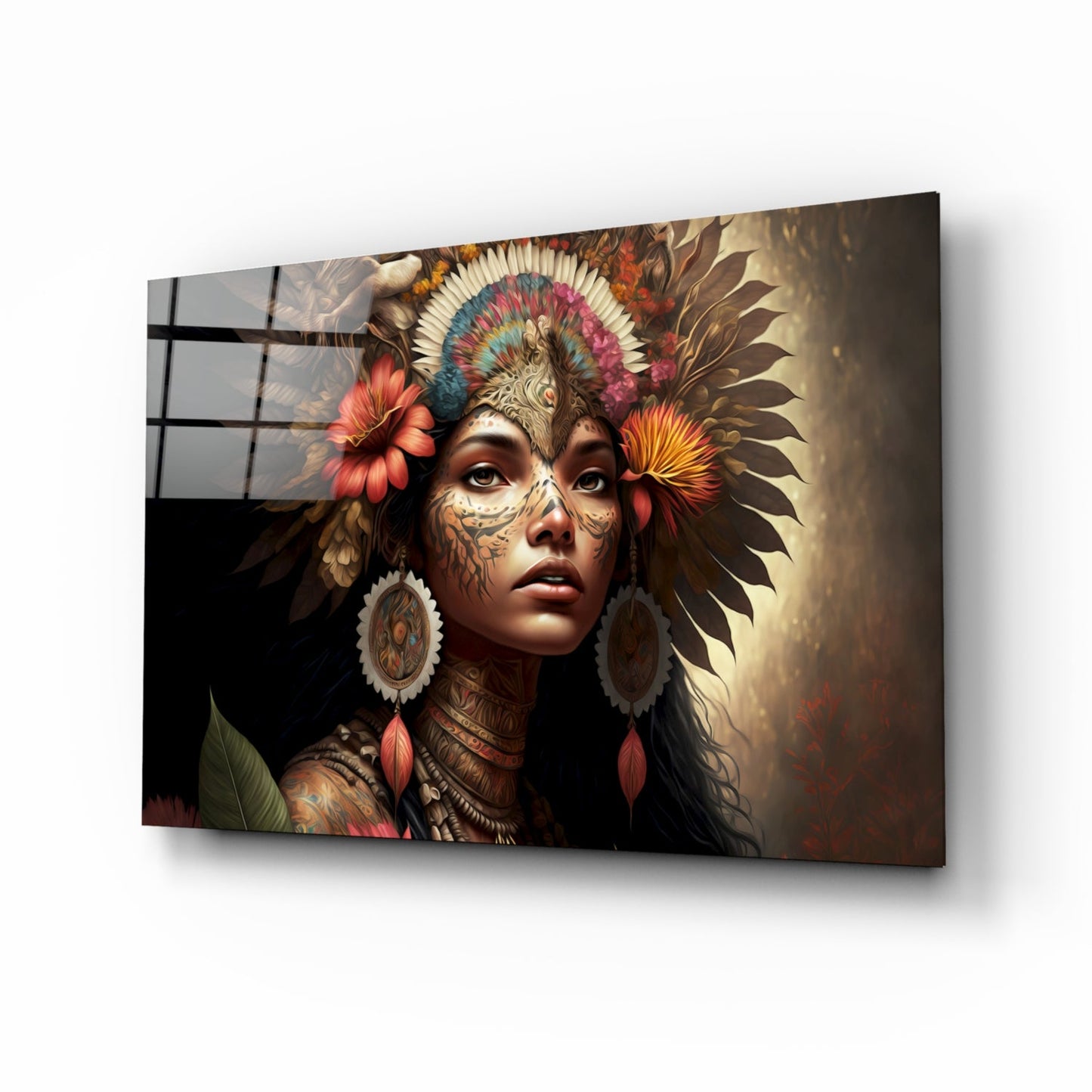 Beauty of the Clan Glass Wall Art || Designer Collection
