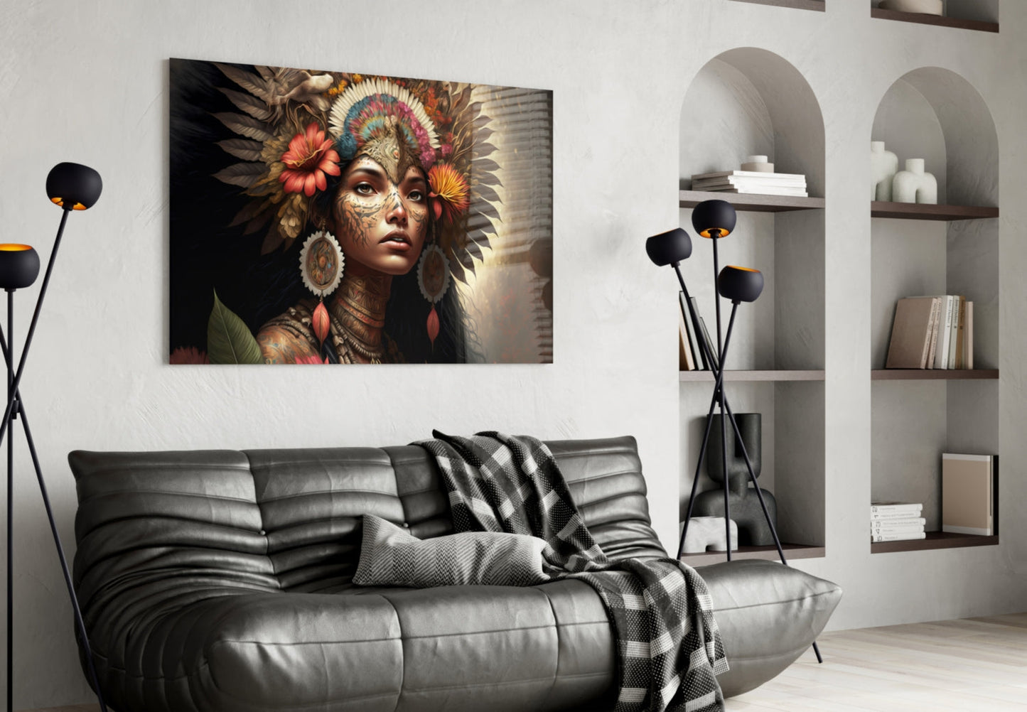 Beauty of the Clan Glass Wall Art || Designer Collection