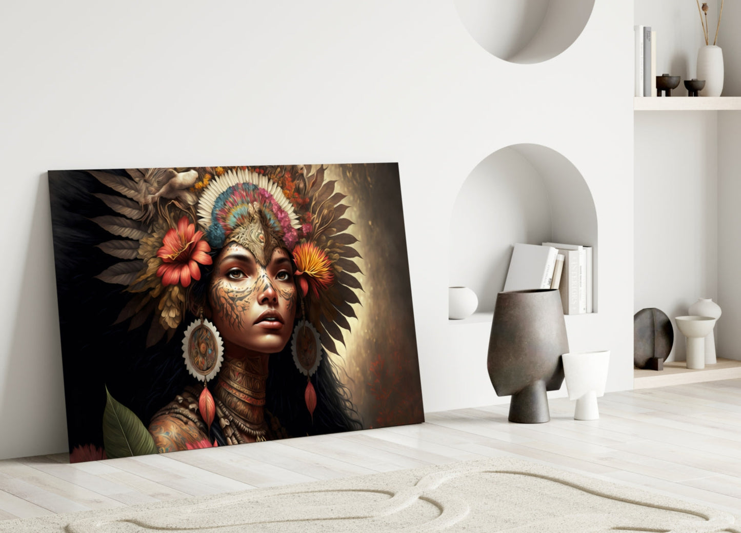 Beauty of the Clan Glass Wall Art || Designer Collection