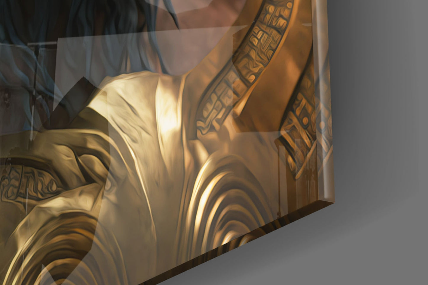 Ape King Glass Wall Art || Designer Collection