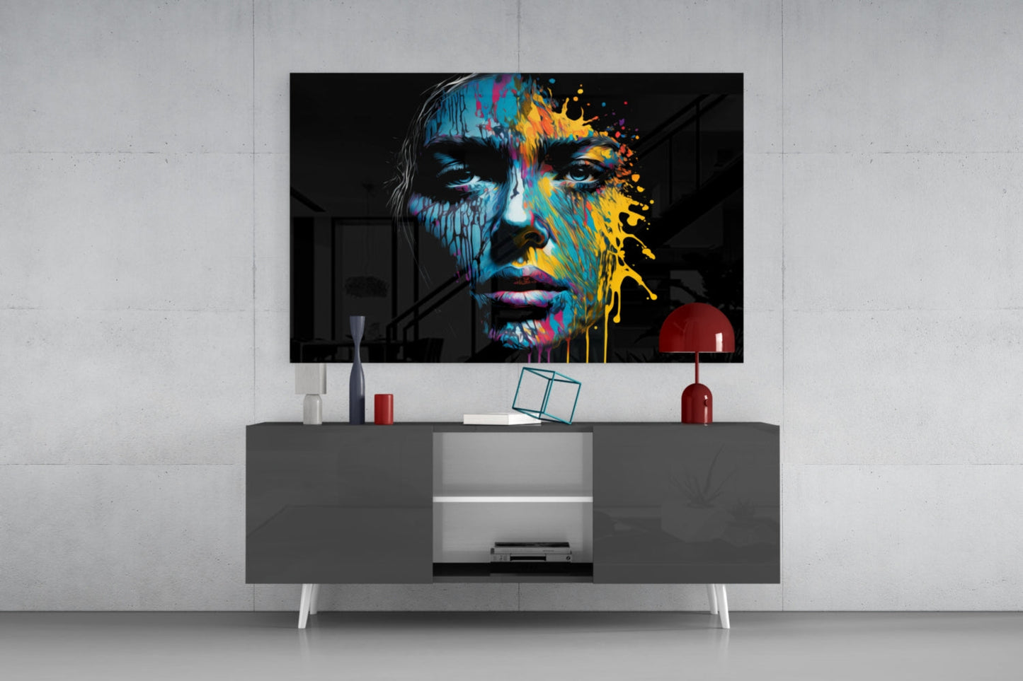 Beautiful Splash Glass Wall Art || Designer Collection