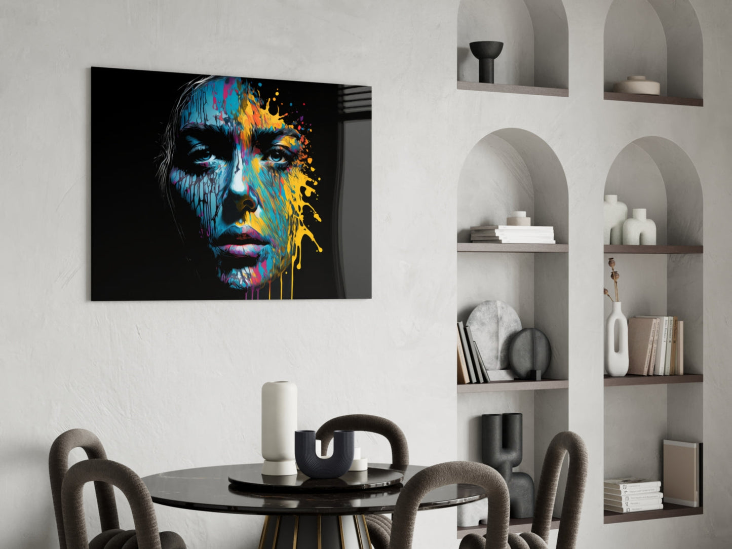 Beautiful Splash Glass Wall Art || Designer Collection