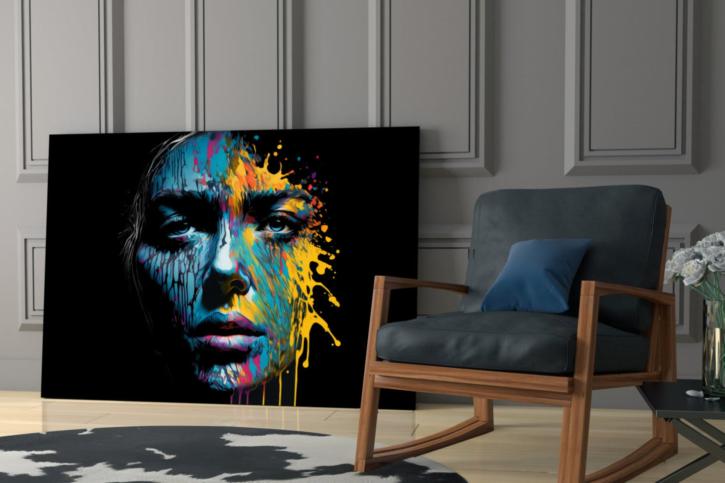 Beautiful Splash Glass Wall Art || Designer Collection