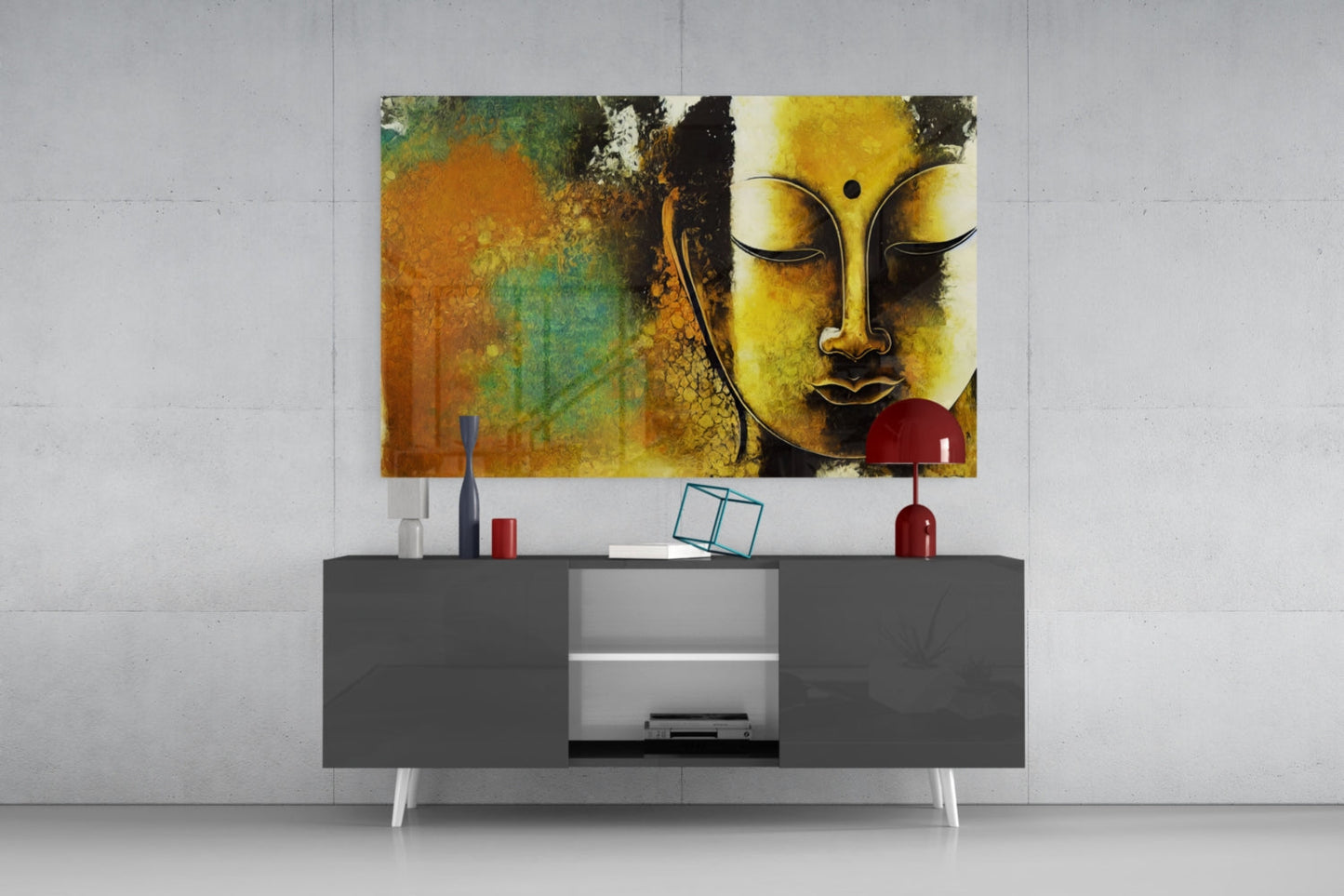 Buddha Glass Wall Art || Designer Collection