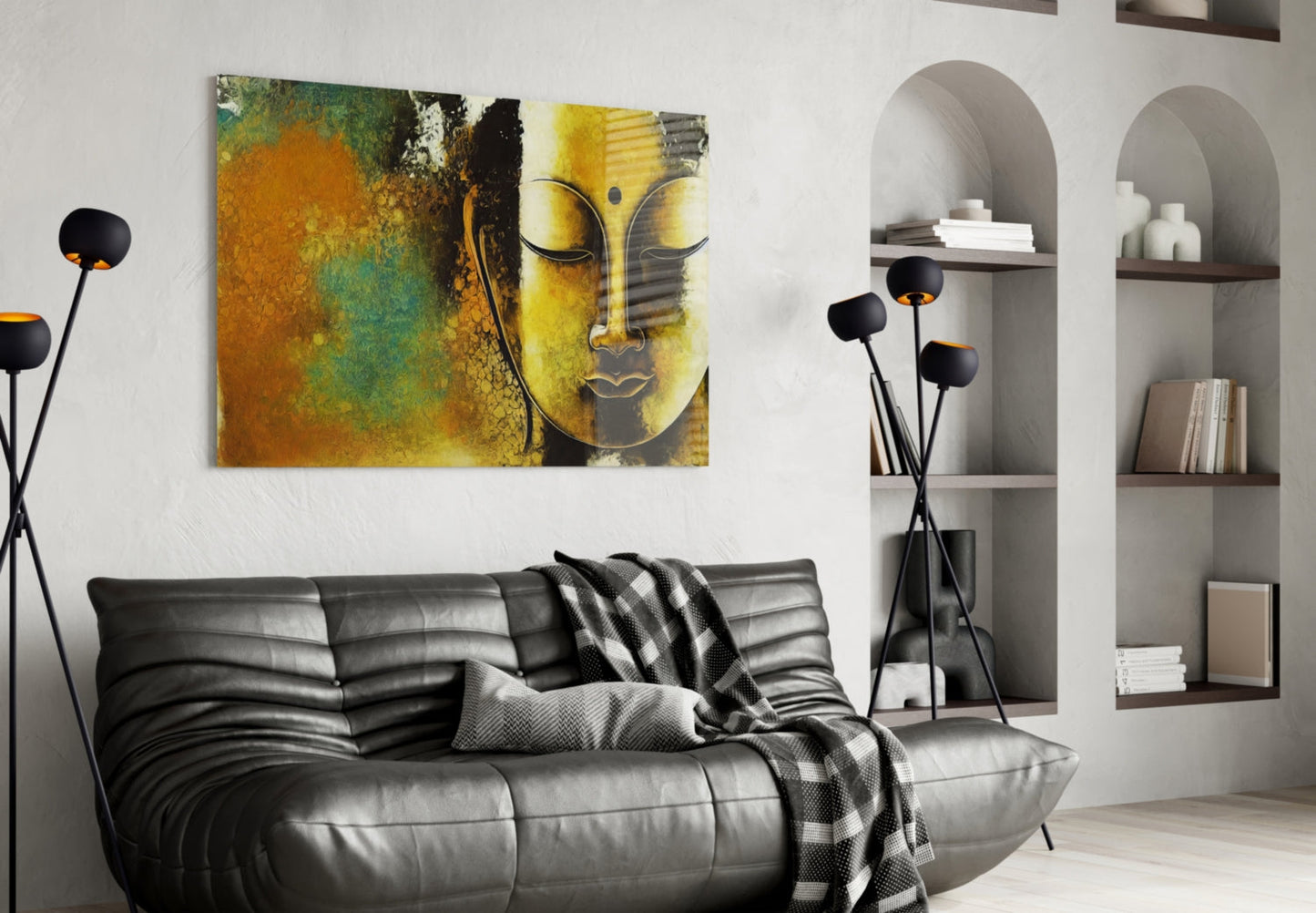 Buddha Glass Wall Art || Designer Collection