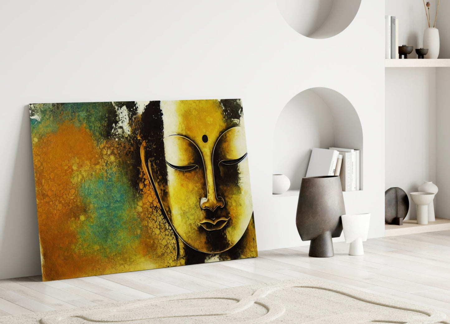 Buddha Glass Wall Art || Designer Collection