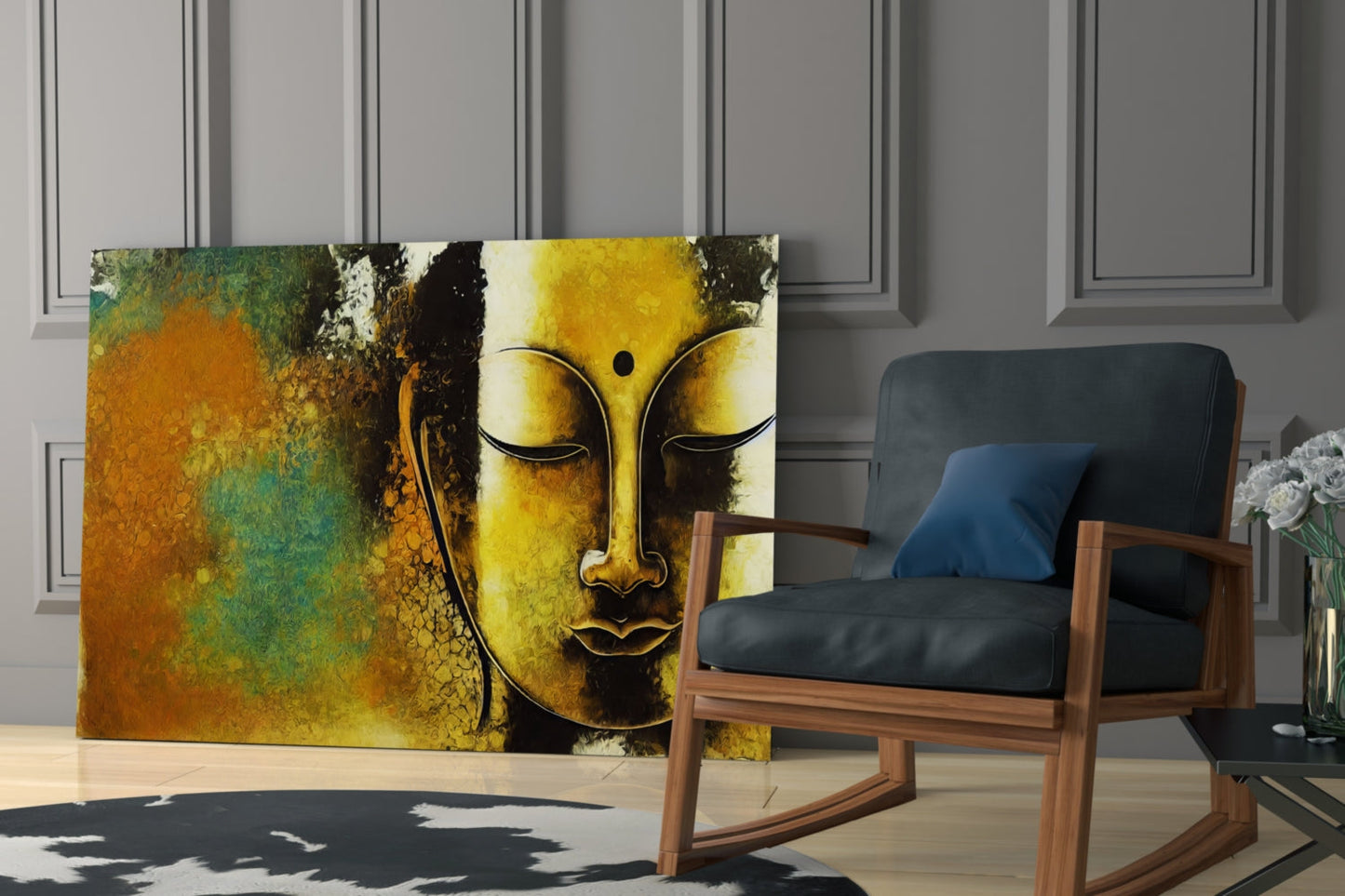 Buddha Glass Wall Art || Designer Collection