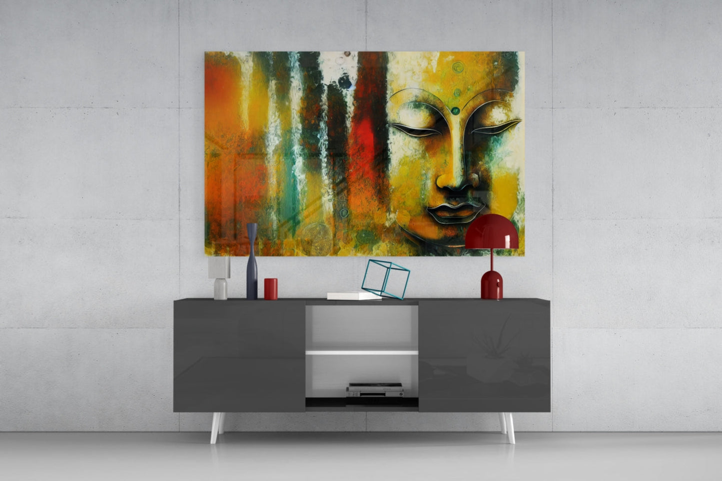 Buddha Glass Wall Art || Designer Collection