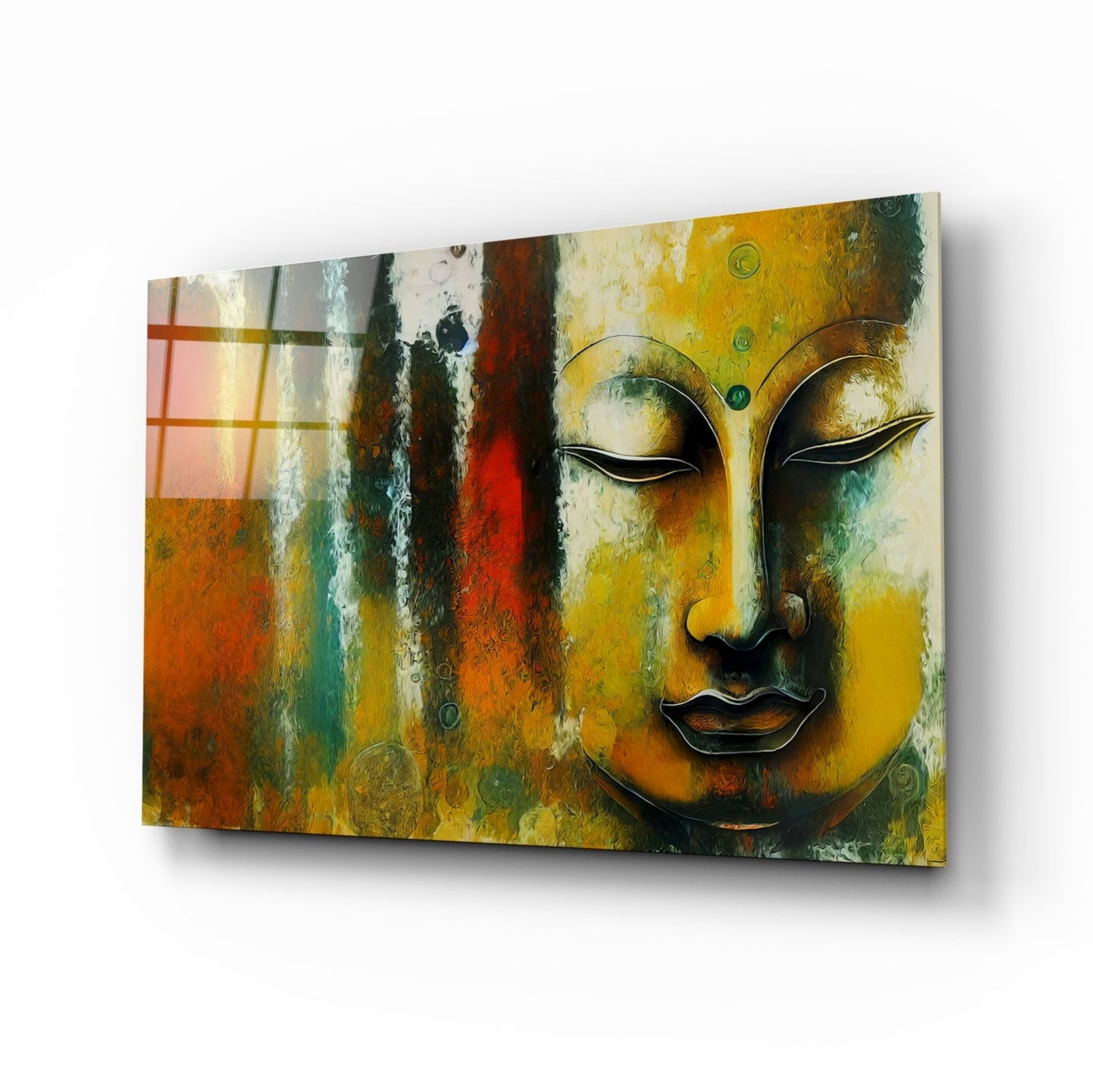Buddha Glass Wall Art || Designer Collection