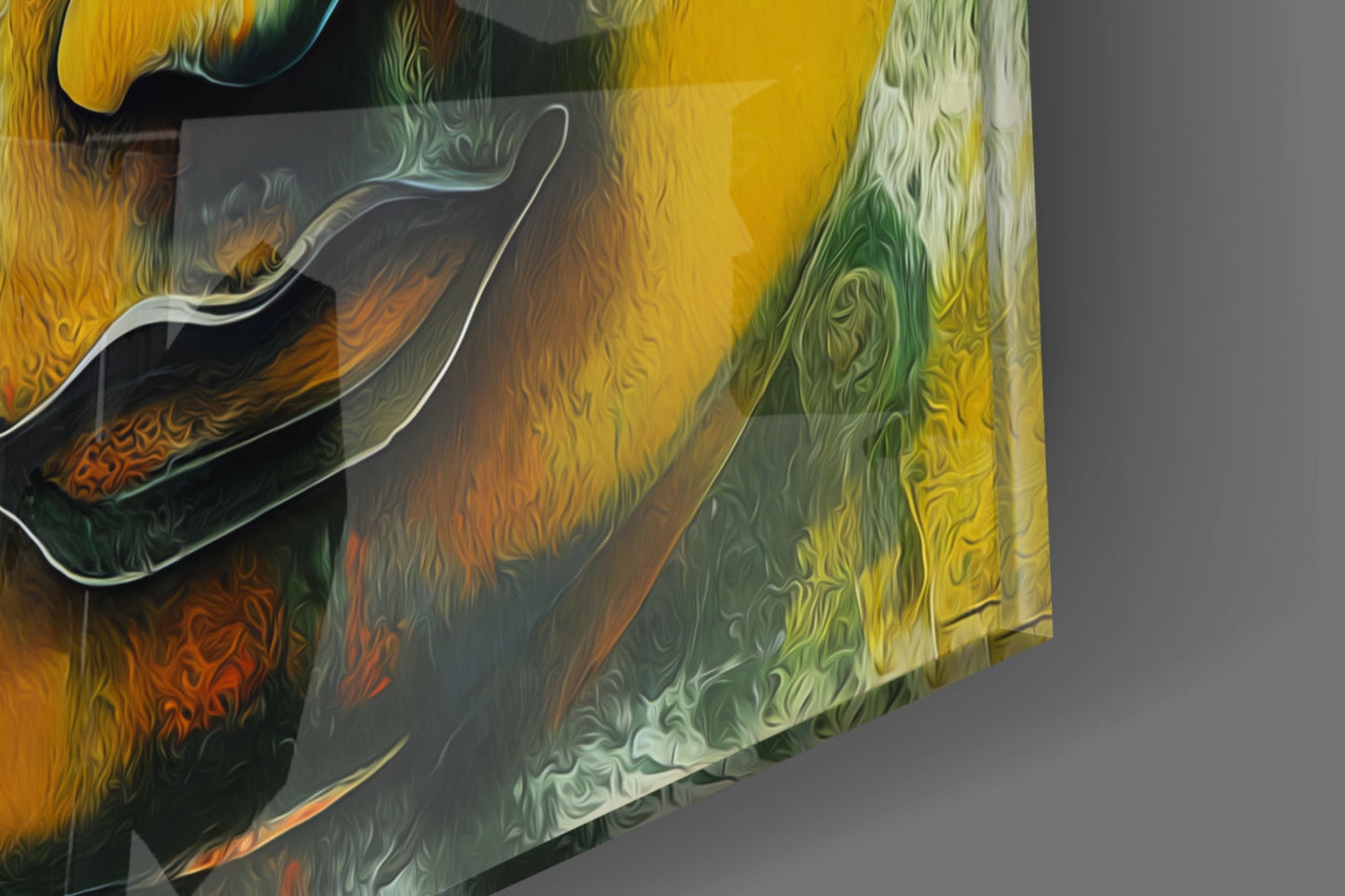 Buddha Glass Wall Art || Designer Collection