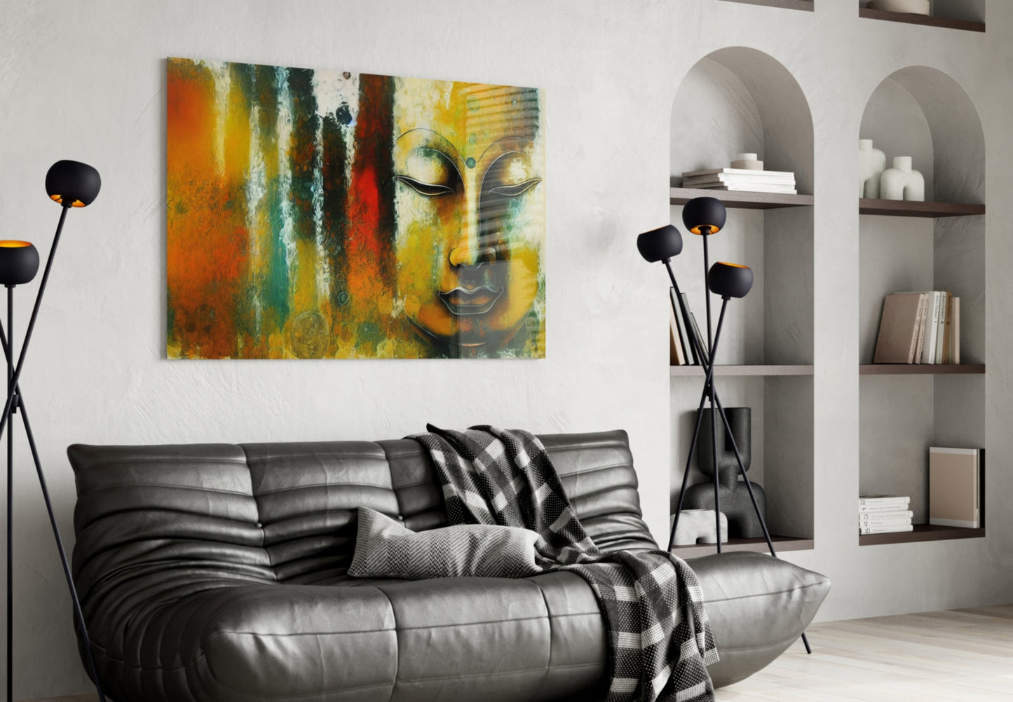 Buddha Glass Wall Art || Designer Collection