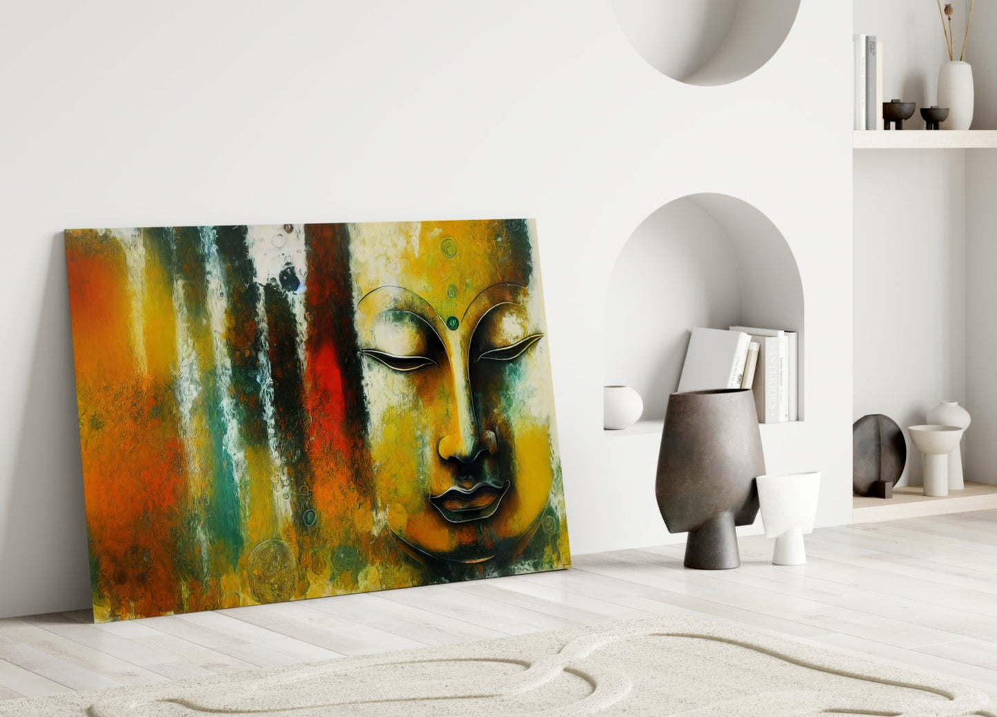 Buddha Glass Wall Art || Designer Collection
