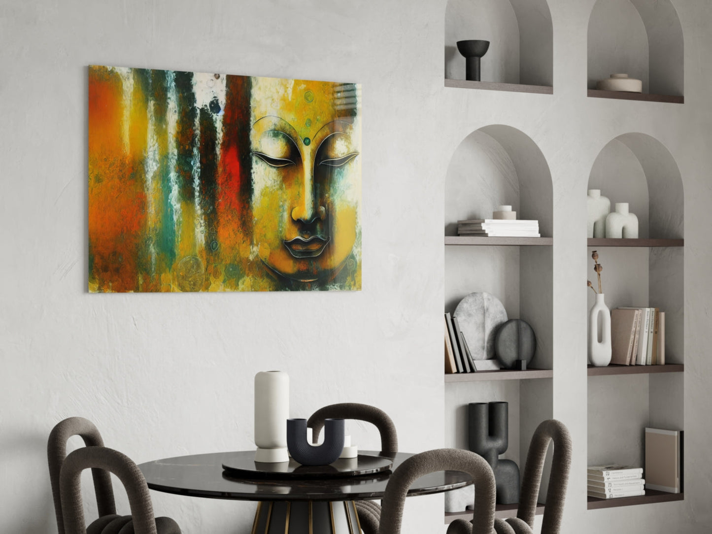 Buddha Glass Wall Art || Designer Collection