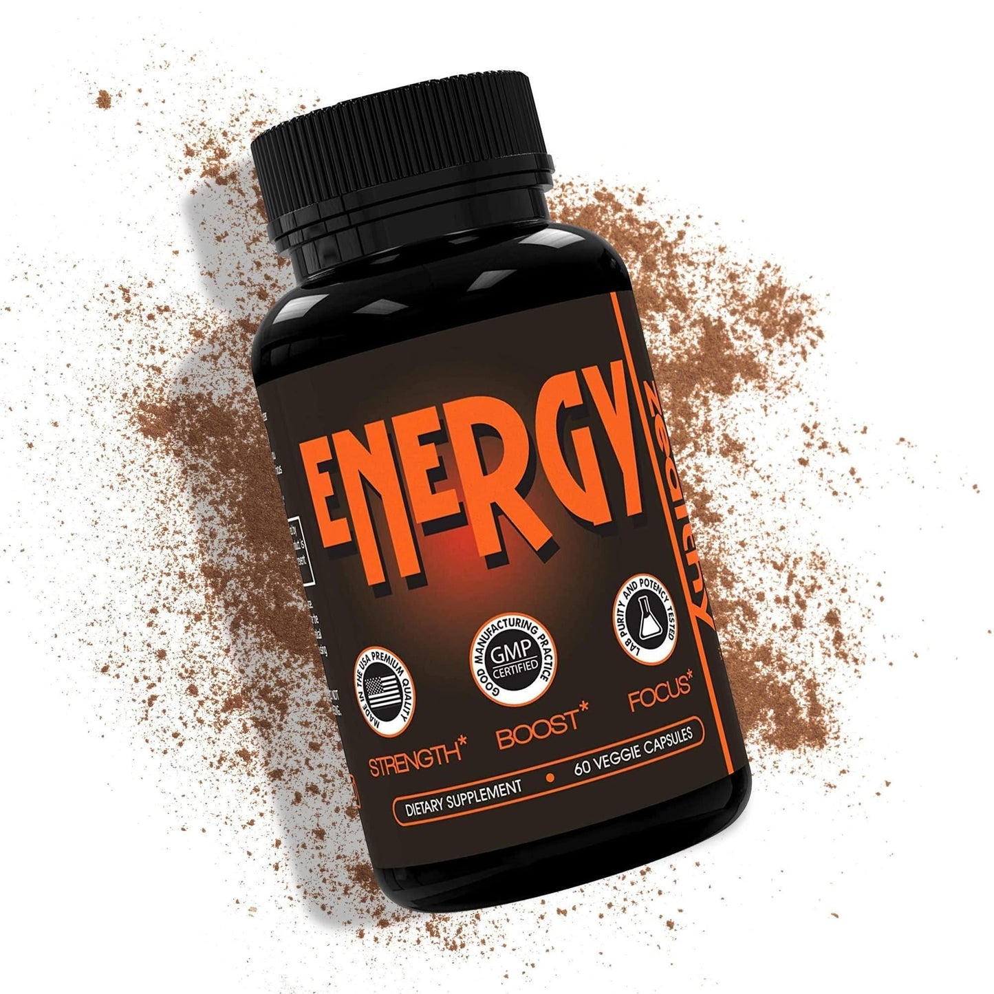 All Natural Energy Supplements with Elderberry Caffeine Pills 60 Capsules - Concordia Style Boutique