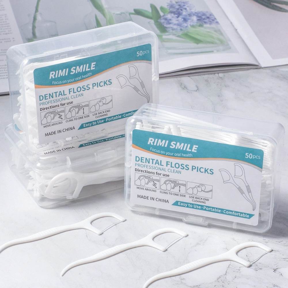 Dental Floss Picks - 50 pcs - Concordia Style Boutique