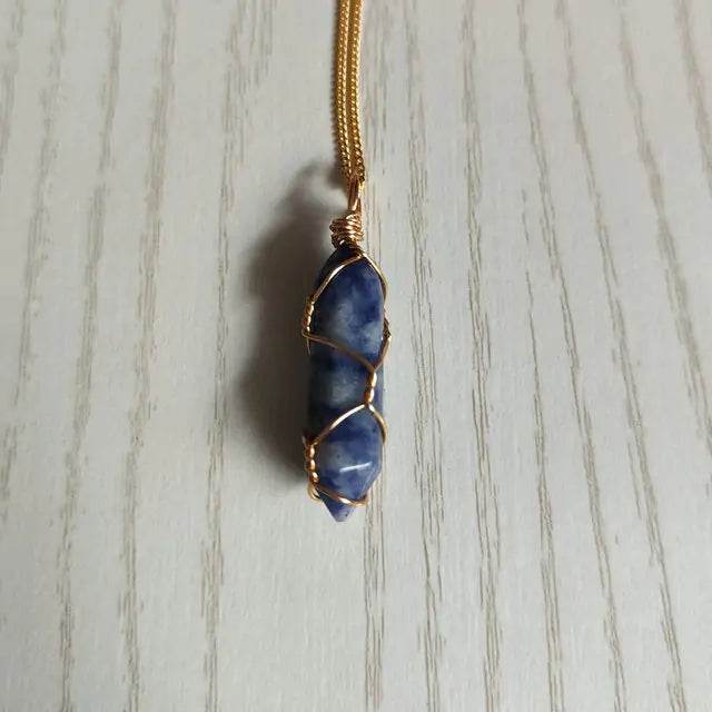 Natural Stone Pendant Necklace - Concordia Style Boutique