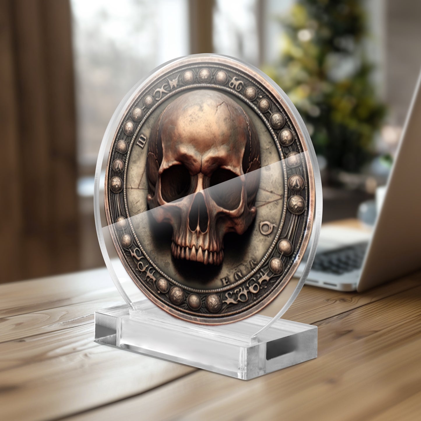 Acrylic Plaque with Stand - "Memento Mori" - Premium Acrylic Plaque from JetPrint Fulfillment - Just $12.75! Shop now at Concordia Style Boutique