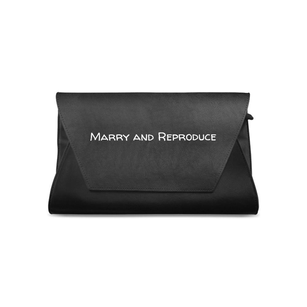 Clutch Bag - "Marry and Reproduce" - Premium Clutch Bag from Concordia Style Boutique - Just $32.58! Shop now at Concordia Style Boutique