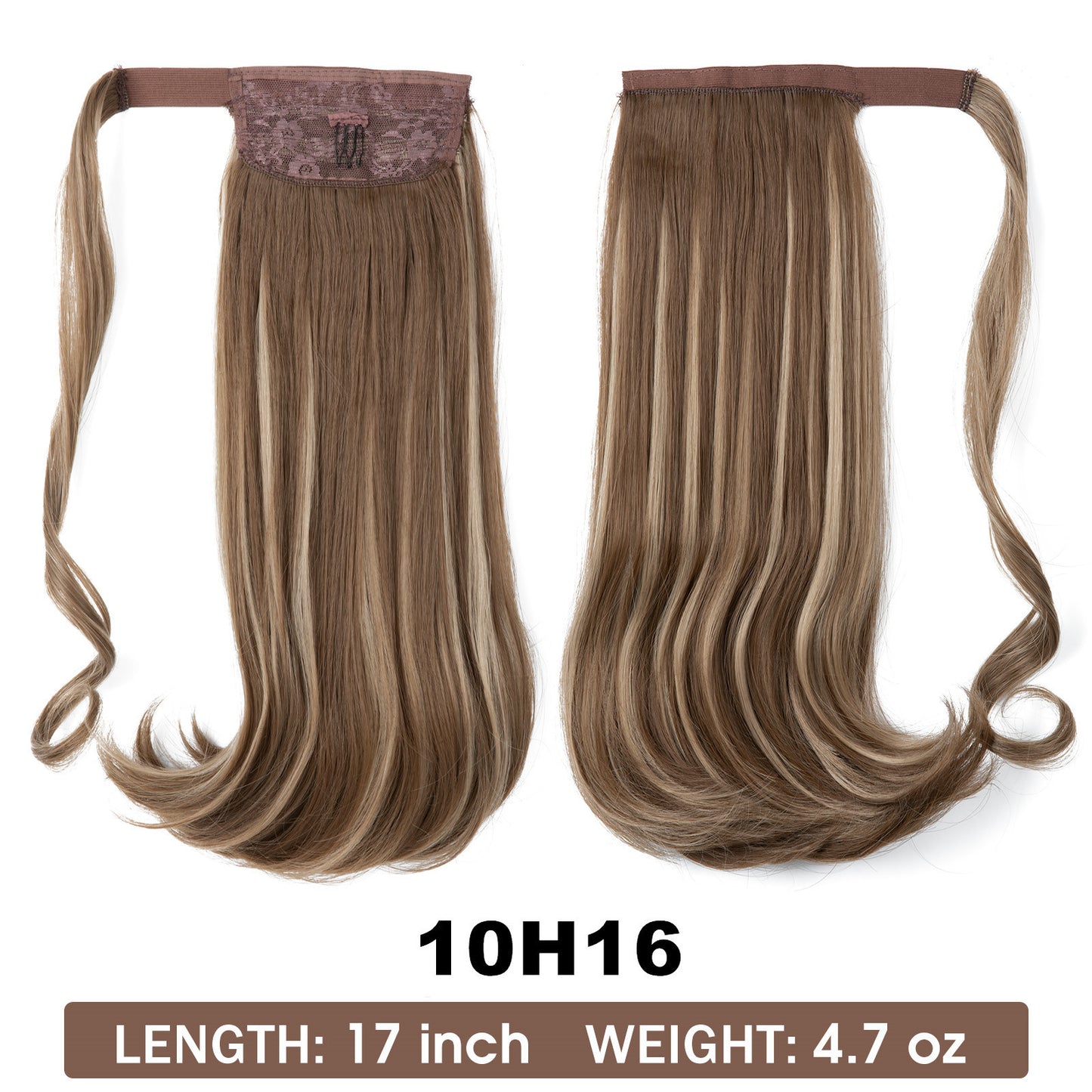 Wig Ponytail Long Straight Hair Elastic Velcro - Concordia Style Boutique