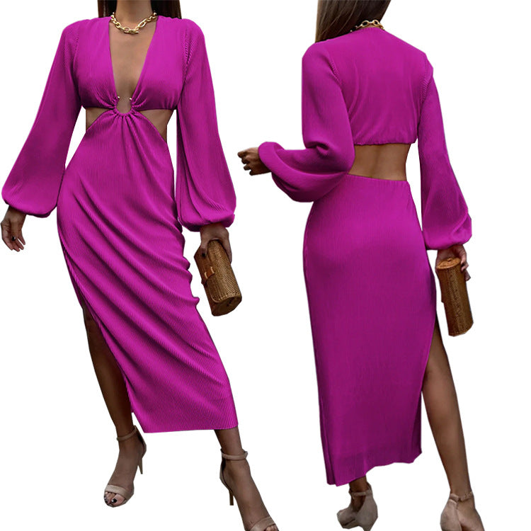 Autumn Fashion Pressed Pleated Waistless Women's Dresses - Concordia Style Boutique