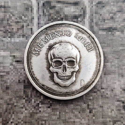 "Memento Mori" Commemorative Coin – A Timeless Reminder of Mortality & Purpose - Premium Death Warning Skull Commemorative Coin from Concordia Style Boutique - Just $6.61! Shop now at Concordia Style Boutique