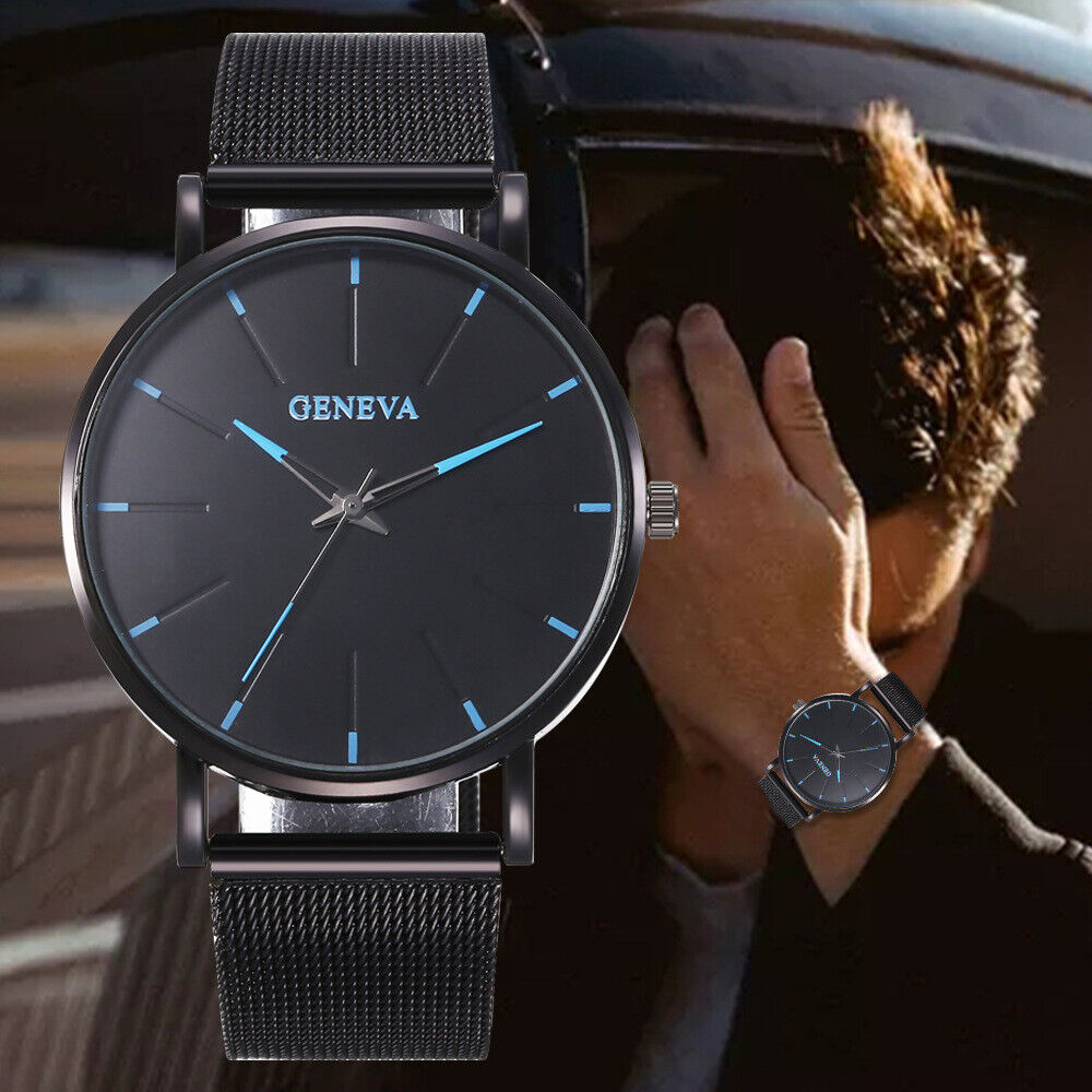 Luxury Men's Quartz Watch Stainless Steel Analog Ultra Thin Waterproof Business - Premium watch from erDouckan - Just $33.89! Shop now at Concordia Style Boutique