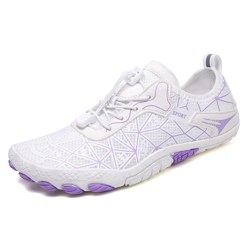 Elastic Lock Laces Mesh Contrast Breathable Athletic - Premium shoes from Concordia Style Boutique - Just $38.06! Shop now at Concordia Style Boutique