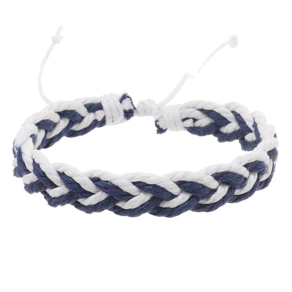 Handwoven Cotton String Bracelet in Artistic Style - Concordia Style Boutique