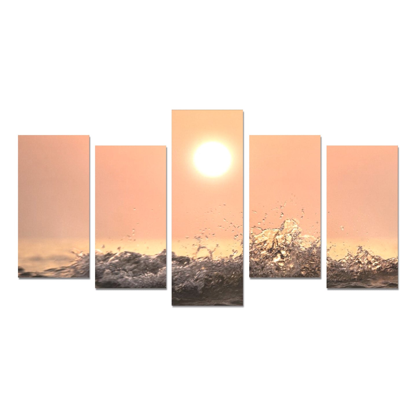 Canvas Wall Art Prints (No Frame) 5-Pieces - "The Sun" - Premium Canvas Wall Art Prints from Concordia Style Boutique - Just $49.24! Shop now at Concordia Style Boutique