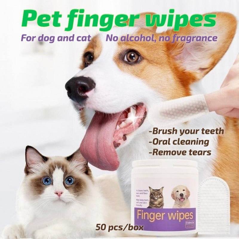 3-in-1 Pet Finger Wet Wipes For Dogs & Cats - Concordia Style Boutique