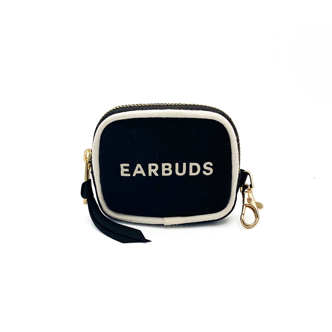 Earbuds/Airpods Case with Clasp, Black - Concordia Style Boutique