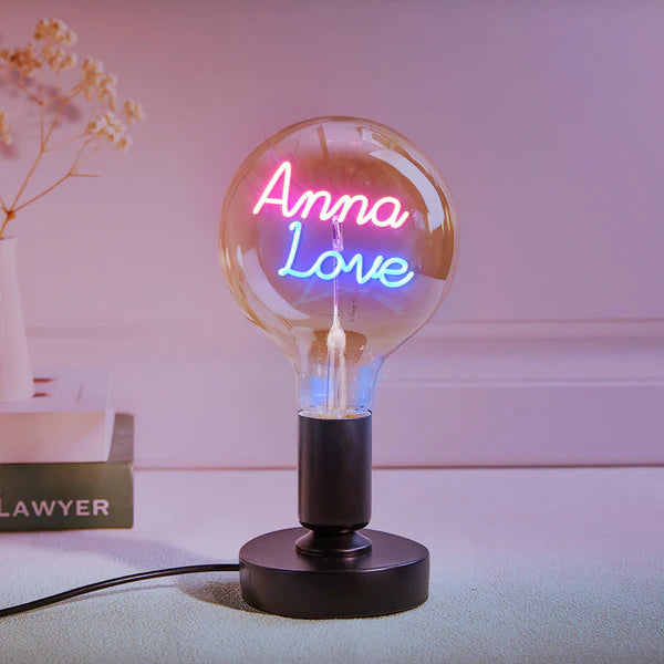 Personalized Custom Vintage Edison Led Filament Modeling Lamp with Custom Text - Soft Light Bulbs- Decorative Colorful Lights Led - Personalized Gift - Premium Lamp from Concordia Style Boutique - Just $25.20! Shop now at Concordia Style Boutique