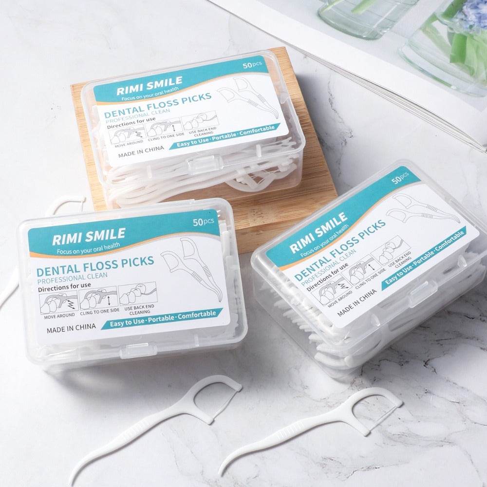 Dental Floss Picks - 50 pcs - Concordia Style Boutique