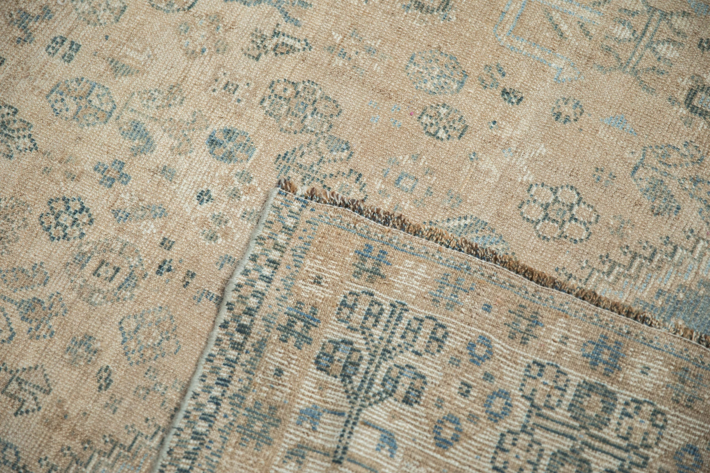 7x10 Vintage Distressed Qashqai Carpet