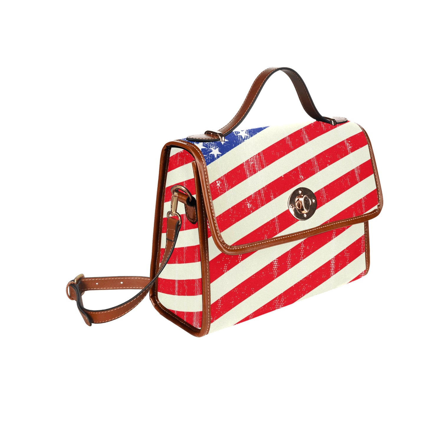 Waterproof Canvas Bag -Brown - "Americana" - Premium Canvas Bag from Concordia Style Boutique - Just $36.52! Shop now at Concordia Style Boutique