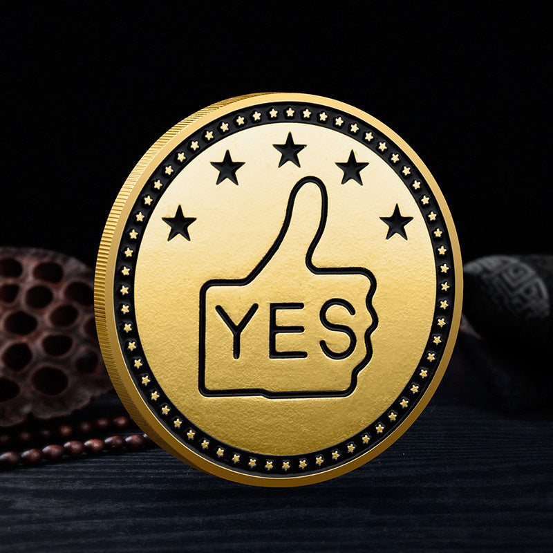 Commemorative Coin- Iron Painted - Yes / No - Concordia Style Boutique