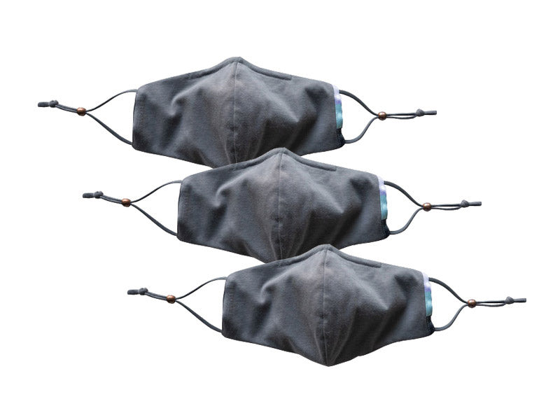 Alyx Organic Cotton Face Mask 3-pack, Charcoal