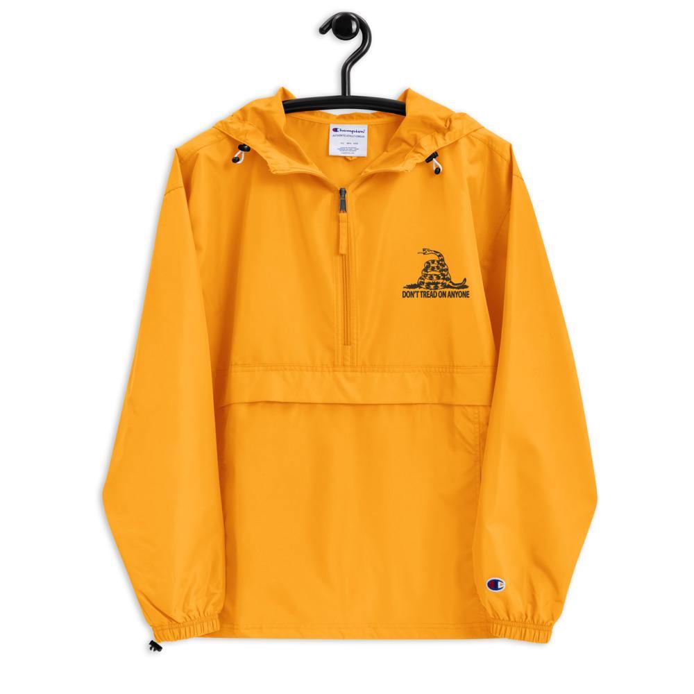 Don't tread on Anyone Embroidered Champion Packable Jacket - Concordia Style Boutique
