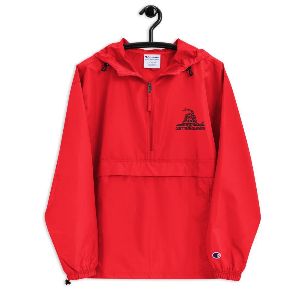 Don't tread on Anyone Embroidered Champion Packable Jacket - Concordia Style Boutique