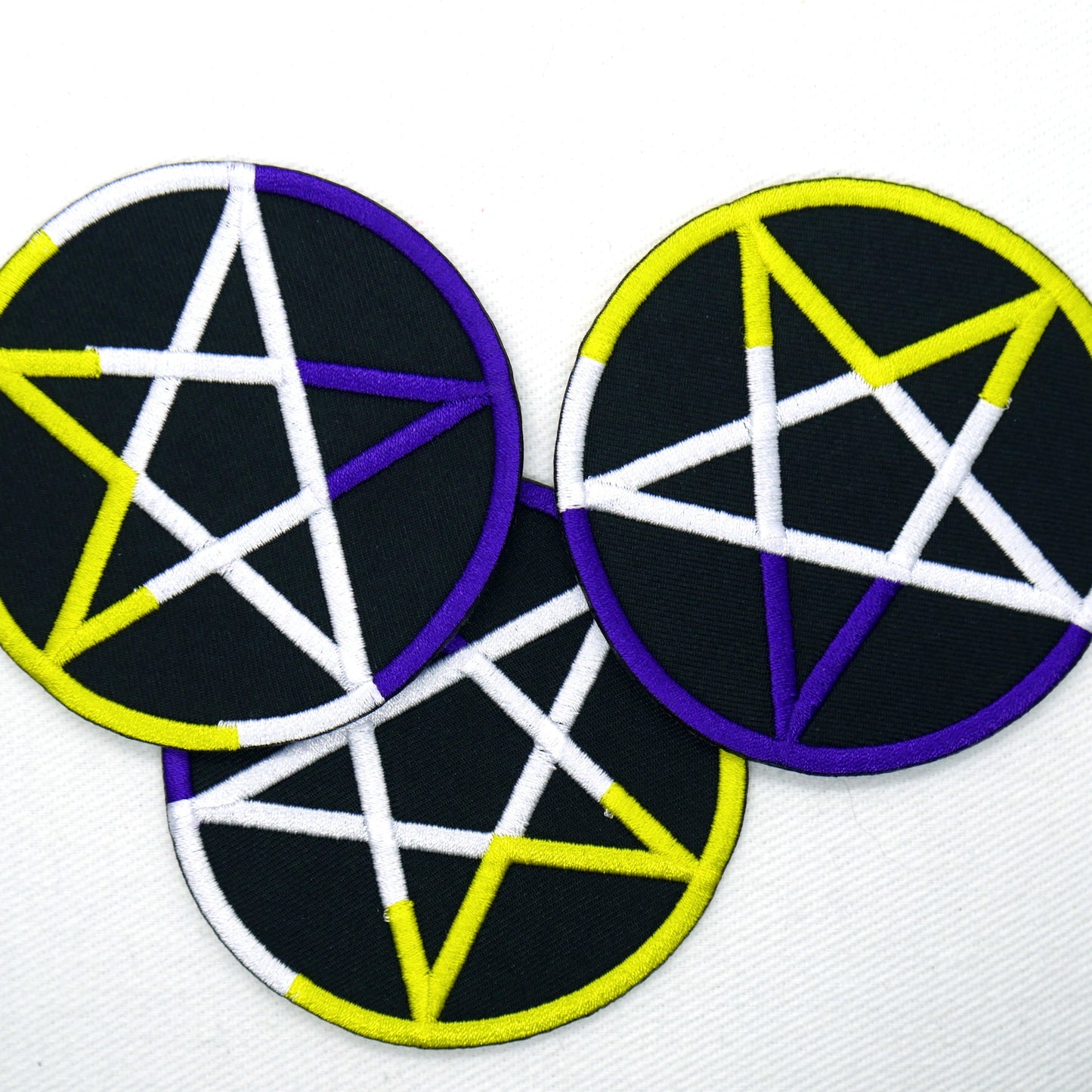 Nonbinary Pride Pentagram Patch - Concordia Style Boutique