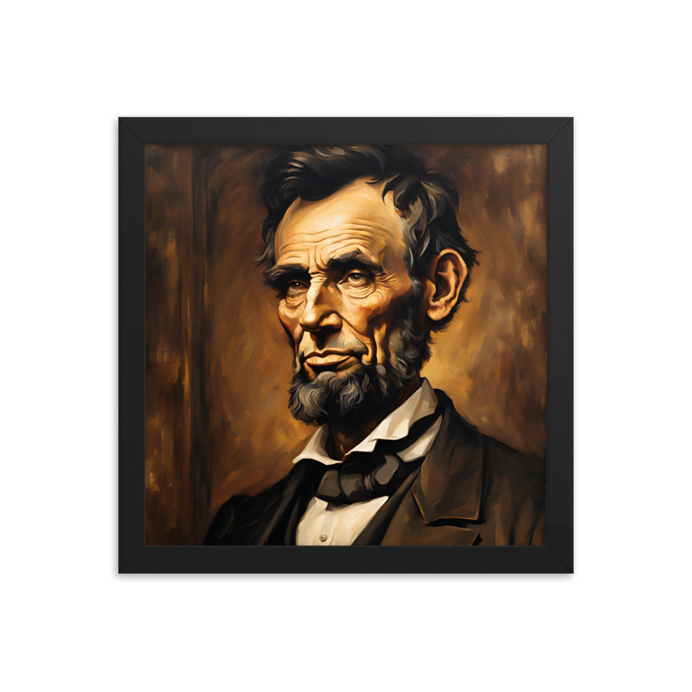 Abraham Lincoln Portrait on Matte Paper Framed Poster - Concordia Style Boutique