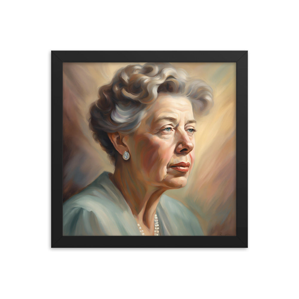 Eleanor Roosevelt Portrait on Matte Paper Framed Poster - Concordia Style Boutique