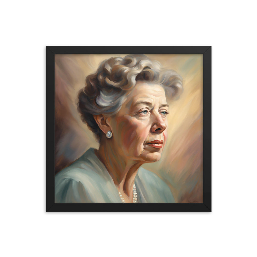 Eleanor Roosevelt Portrait on Matte Paper Framed Poster - Concordia Style Boutique