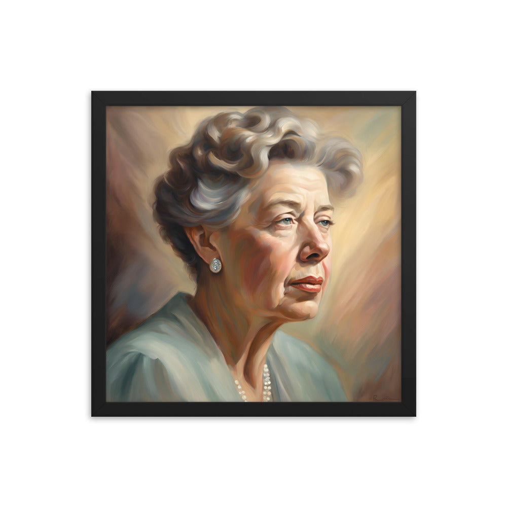 Eleanor Roosevelt Portrait on Matte Paper Framed Poster - Concordia Style Boutique