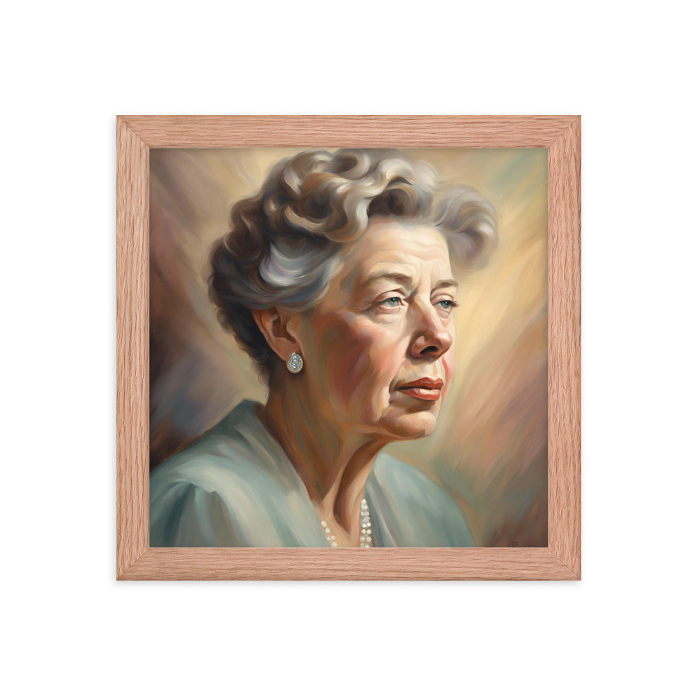 Eleanor Roosevelt Portrait on Matte Paper Framed Poster - Concordia Style Boutique