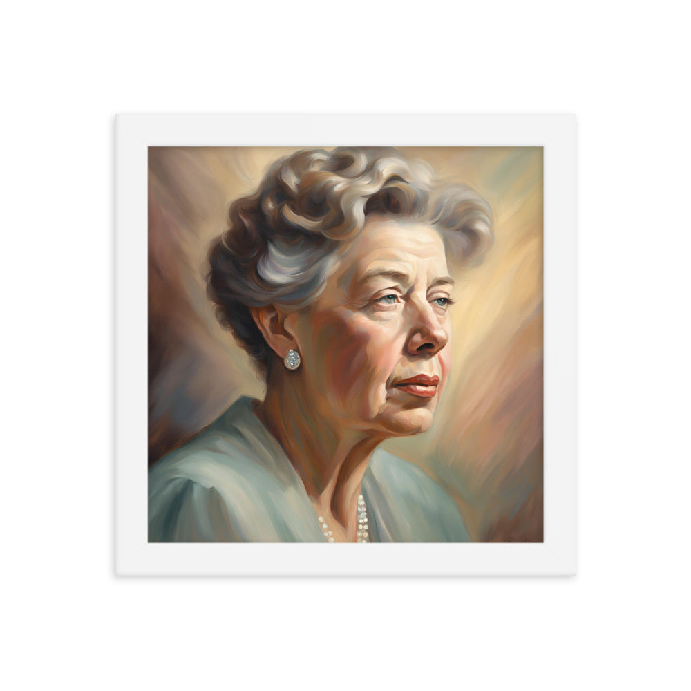 Eleanor Roosevelt Portrait on Matte Paper Framed Poster - Concordia Style Boutique