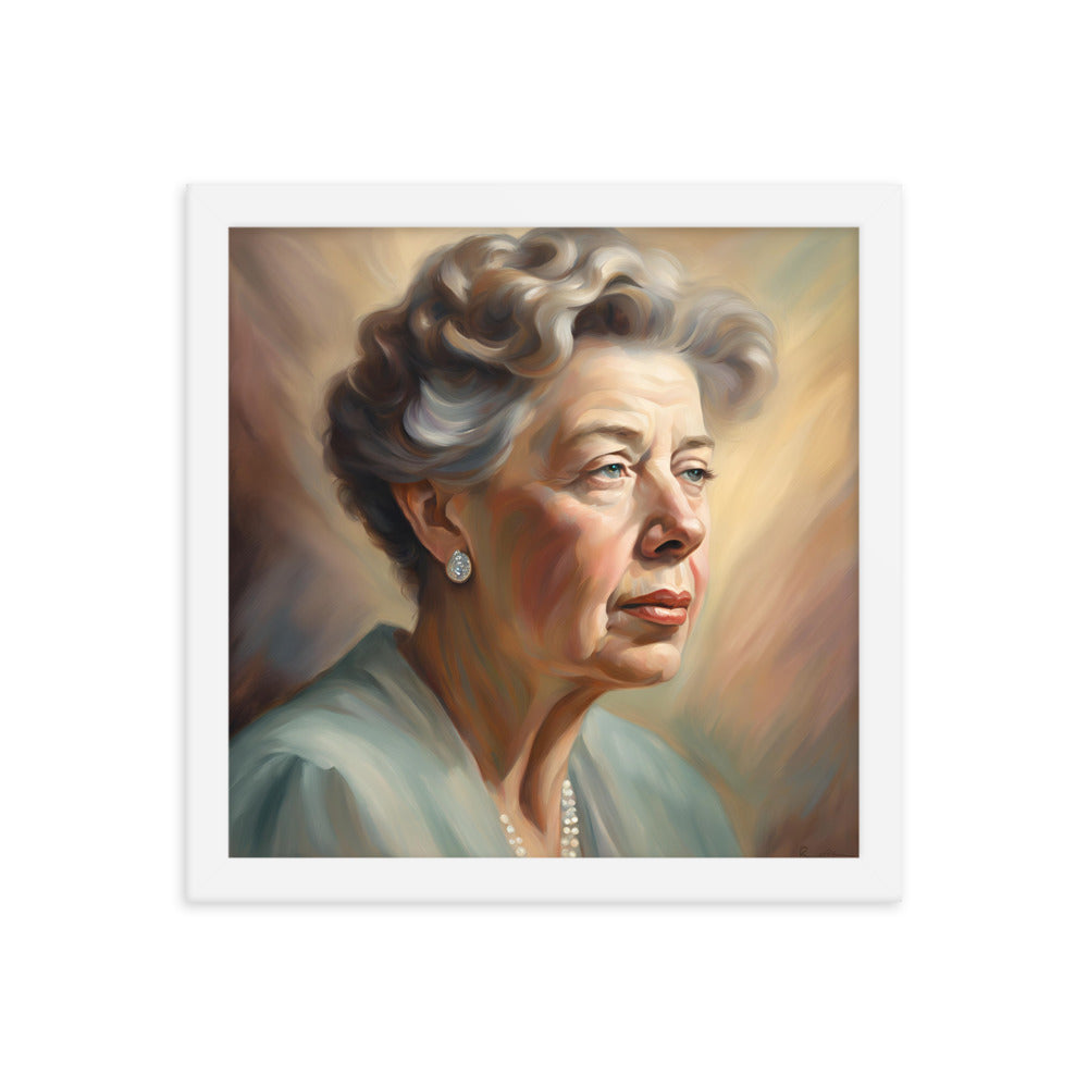 Eleanor Roosevelt Portrait on Matte Paper Framed Poster - Concordia Style Boutique